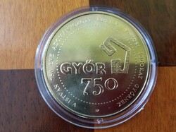 750 éves Győr 750 forint színesfém érme 2021