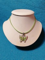 Fire Enamel Butterfly Necklaces (501)