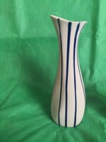 Aquincum retro blue striped vase