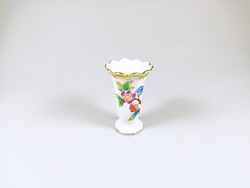 Herendi, victoria (vbo) model miniature vase 6 cm., Flawless! (B114)