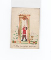 Christmas holiday postcard postal clean irredenta (h.Morvay šarki)