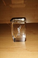 Glass paperweight 4*4*6 cm (6/k)