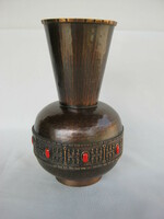 Craftsman lignifer copper or bronze vase