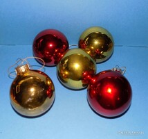 Gömb karácsonyfadísz csomag 5 db 6 cm (1)