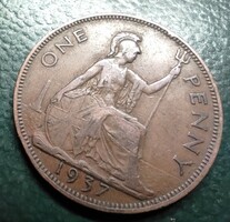 Anglia 1937. 1 penny