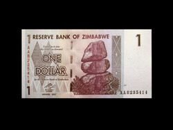 UNC - 1 DOLLÁR - ZIMBABWE - 2007 (Eredeti sor 1. tag)