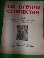 1977: DANTE - GY, SZABÓ BÉLA : La Divina Commedia 20 fametszet album képek szerint DACIA