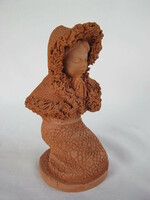 Marked ceramic praying girl
