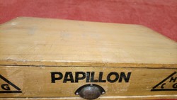 Antique French Wooden Papillon Haberdashery Drawer (Needle, Thread, Pin, etc.)
