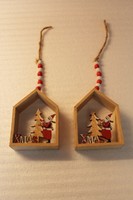 Christmas decorations made of wood