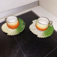 Antik epres porcelán csésze pár
