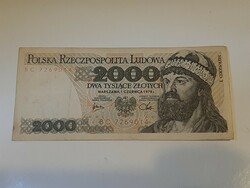 Poland 2000 zloty , zlote , zlotych 1979 Polish