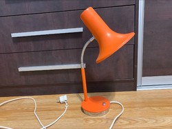 Retro Szarvasi lámpa, narancssárga, világos pirosas, 46 cm.