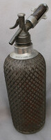 Régi fémrácsos szódás üveg, 1931