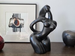 Ritka csehszlovák art deco akt szobor - 31*18 cm (60-as/70-es évek)