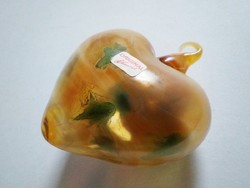 Karl schmid studio / zweisel artistic glass heart, 1990