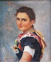 János Szöllősy (1884-?) Young girl