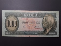 Magyarország 1000 Forint 1983 A Sorozat - Magyar 1000 Ft, Zöld, Bartók Ezres régi bankjegy, bankó