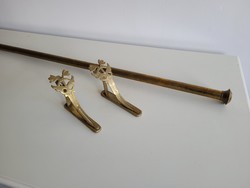 Old curtain holder 170 cm copper cornice rod Art Nouveau cornice holder pair of cornice holders