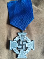 Harmadik Birodalmi  50 év szolgálati kitüntetés