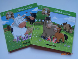 Deagostini: animals in the meadow series 1. And 2. - The cow + the horse - two volumes together