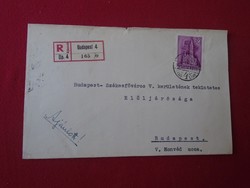 DEL007.11  Ajánlott Levél - Budapest Székesfőváros V. kerületének tekintetes Előljárósága  1930