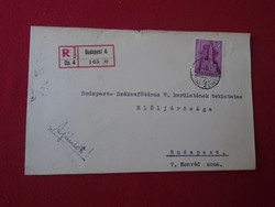 Del007.11 Registered letter - Budapest Székesfőváros v. Respected prefect of his district in 1930