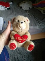 Plush toy, i love you teddy bear, negotiable