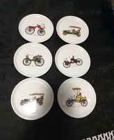 Fürstenberg vintage car mini porcelain bowls