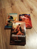 3 db holland nyelvű romantikus regény újszerű Josie Litton Droomeiland