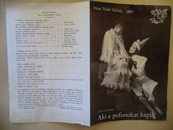 Pécsi Nemzeti Színház Műsorfüzet 1980-81 évad