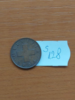 Switzerland 2 rappen 1966 b (bern), bronze s128