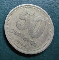 Argentína 1994. 50 centavos