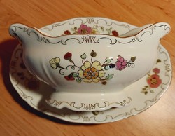 Zsolnay butterfly sauce cup and saucer
