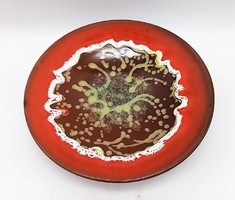 Retro applied arts bowl, plate, 28.5 cm, marked