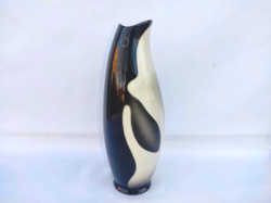Hollóházi art deco pingvin váza