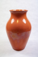 Lloyd Kerámiaiipri Rt. Romhány  art deco váza, narancssárga