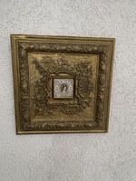 Very nice antique wooden frame in miniature / print /