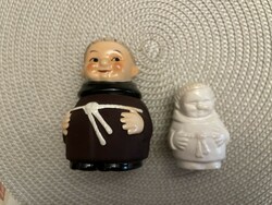 Hummel, szerzetes cukortartó tündéri darab + ajándék fehér szerzetes.