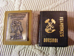 Az ércbányászat története  - Borsodi szénbányák 2 db minikönyv