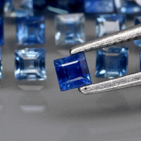 Natural Madagascar sapphires 1.7-2.2 mm square cuts guaranteed!!!