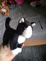 Plush toy, black and white kitten, cat, negotiable