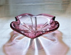 Beautiful Czech glass bowl - centerpiece - serving