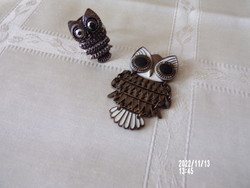 Sensational fire enamel owl pendant and ring