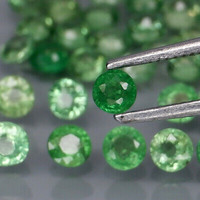 Natural Tanzanian Tsavorite Garnet Gemstones 2.7mm Diamond Cuts Guaranteed!!!