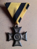 Ferenc József  XII éves szolgálati jel , kitüntetés 1849-67