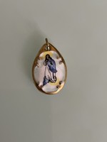 Very nice porcelain Mary pendant.