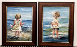 Cinnabar - wait ; bold decision (charming children's paintings, in a new frame)