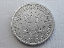 Lengyelország 2 Zloty 1958 érme - Lengyel Alu 2 Zlote, ZL 1958 külföldi pénzérme