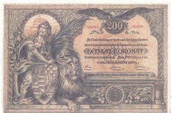 Hungary 200 crown draft 1901 unc